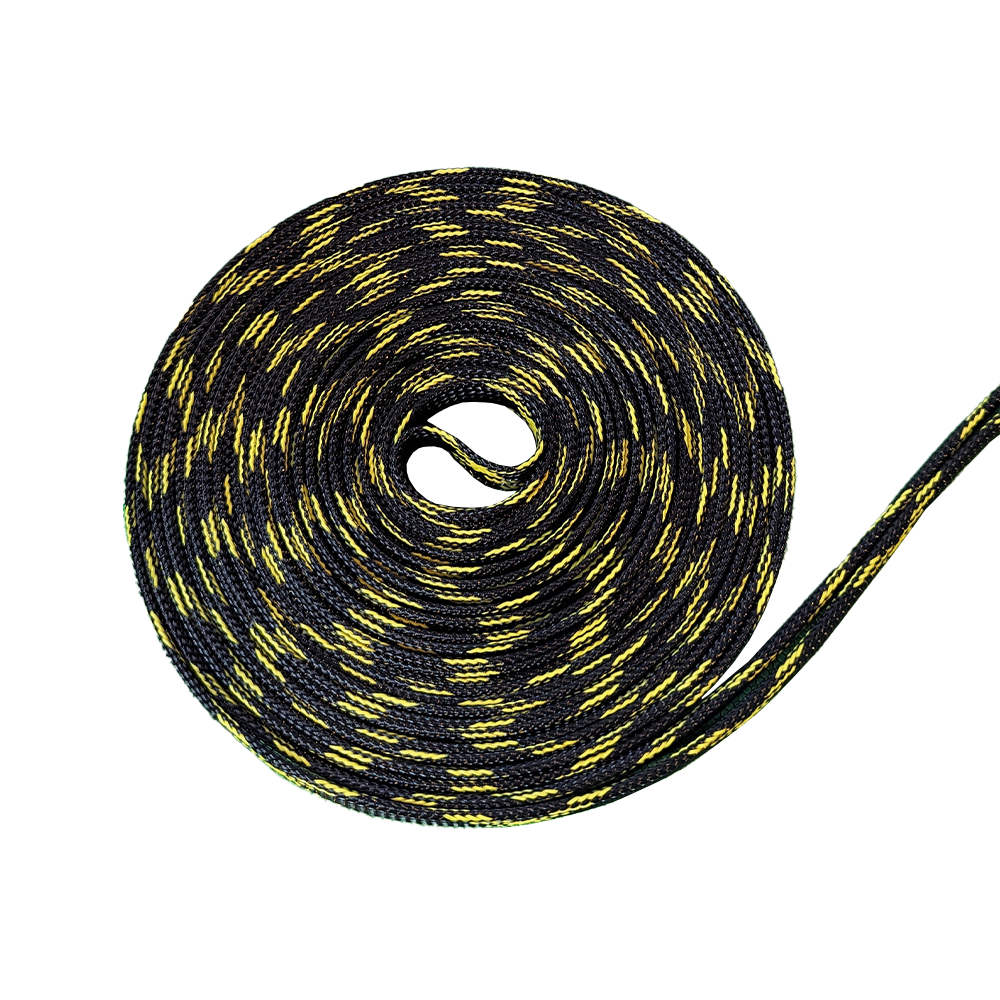 Black/Yellow Cable Braid (per meter)